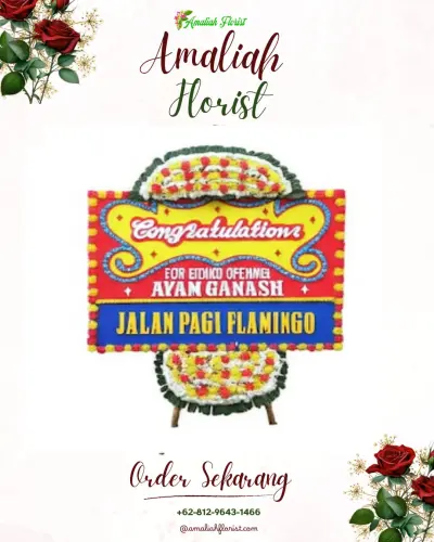 Bunga Papan Congratulation di Tegalgondo
